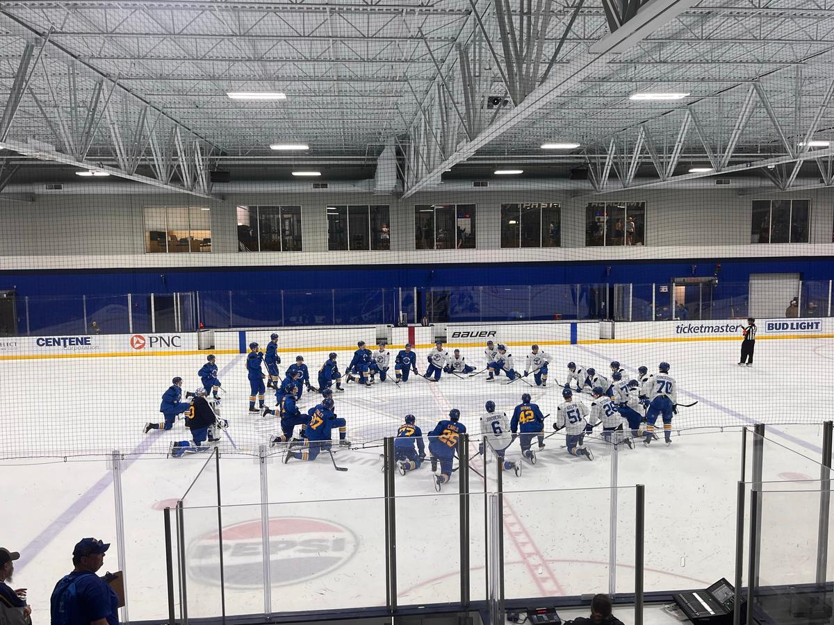Blues' training camp.