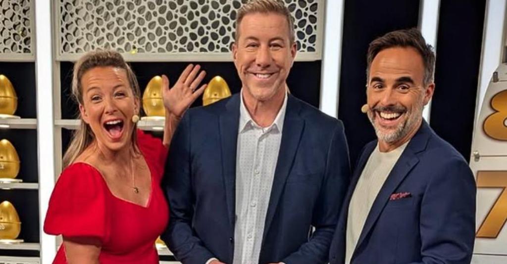 Julie Houle, Richard Turcotte et Sébastien Benoît à La poule aux oeufs d'or 
