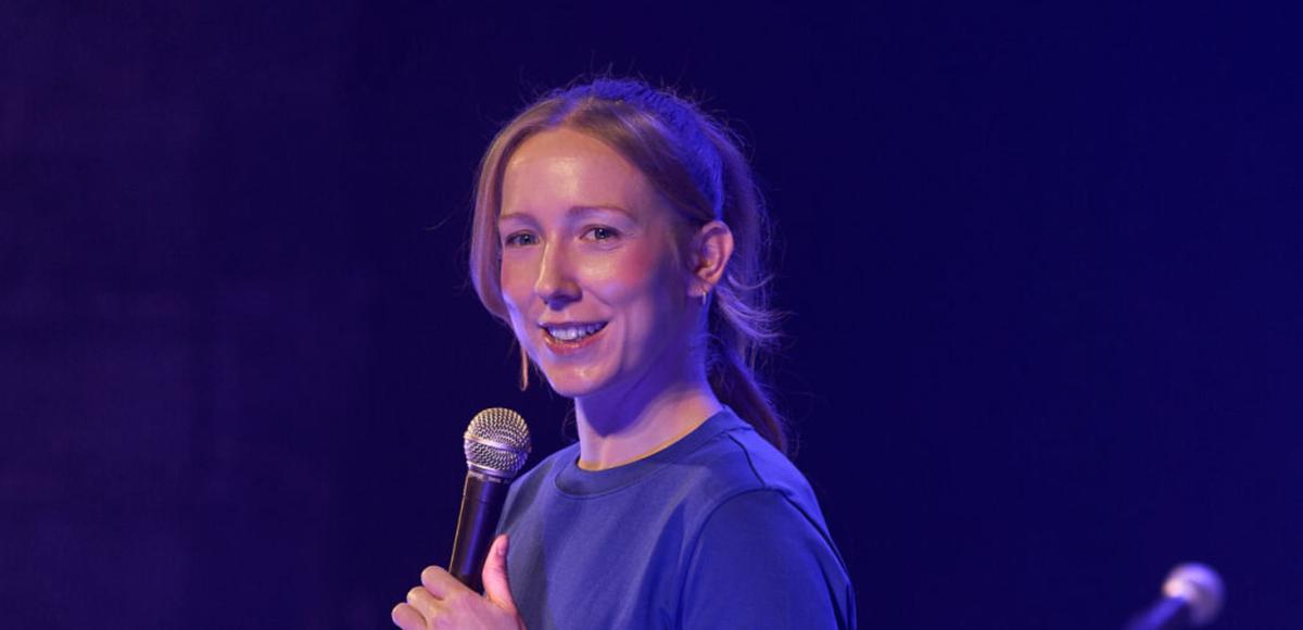 Maude Landry lors de la grande première de son nouveau spectacle