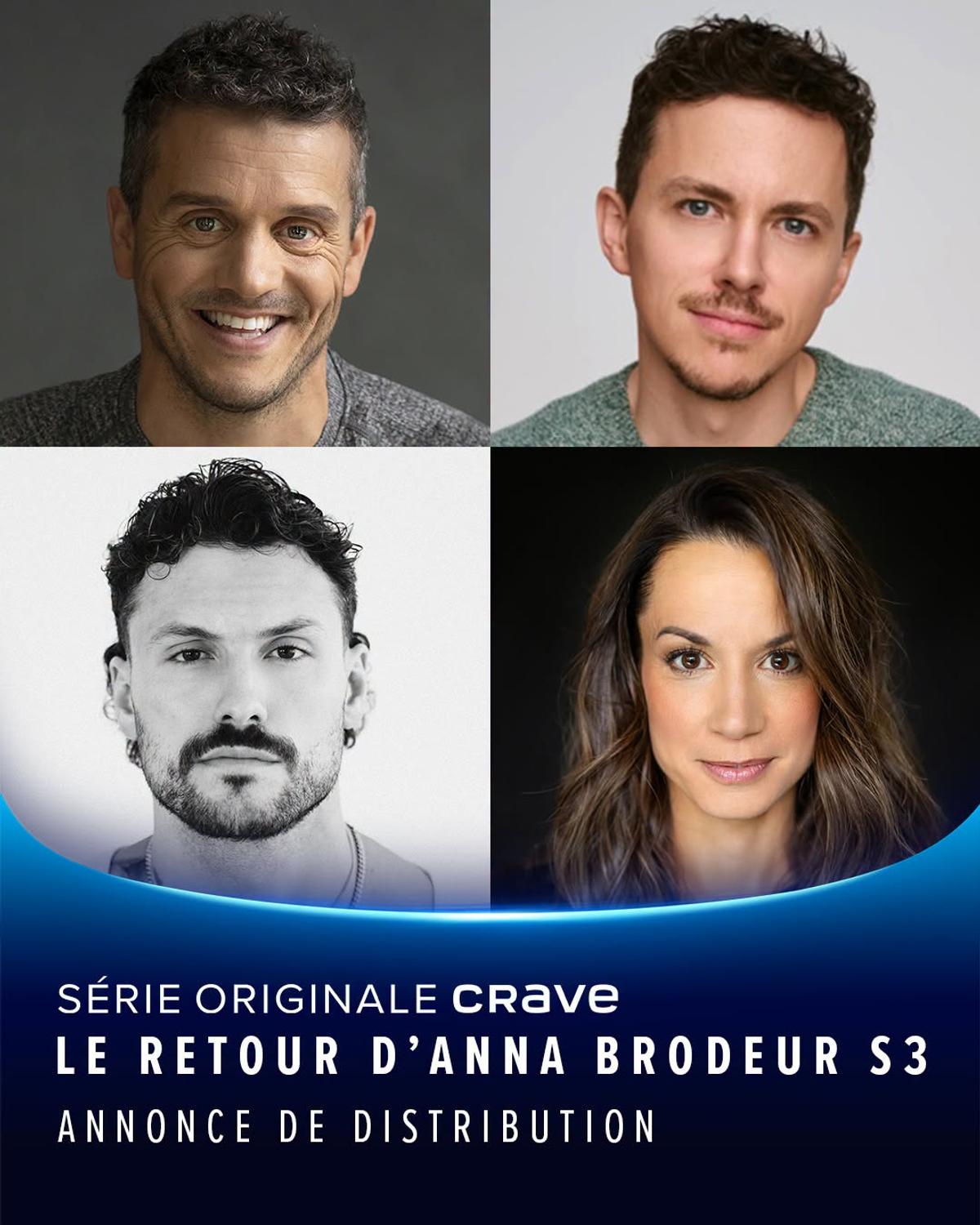 De nouveaux visages débarquent dans la 3e saison de Le retour d'Anna Brodeur / Fournie par Crave