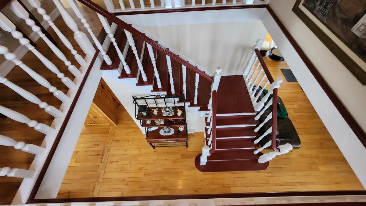 Détail de l'escalier et de la cage