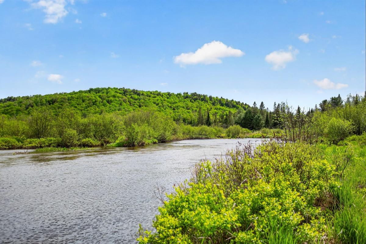 La rivière des Écorces en bordure du terrain