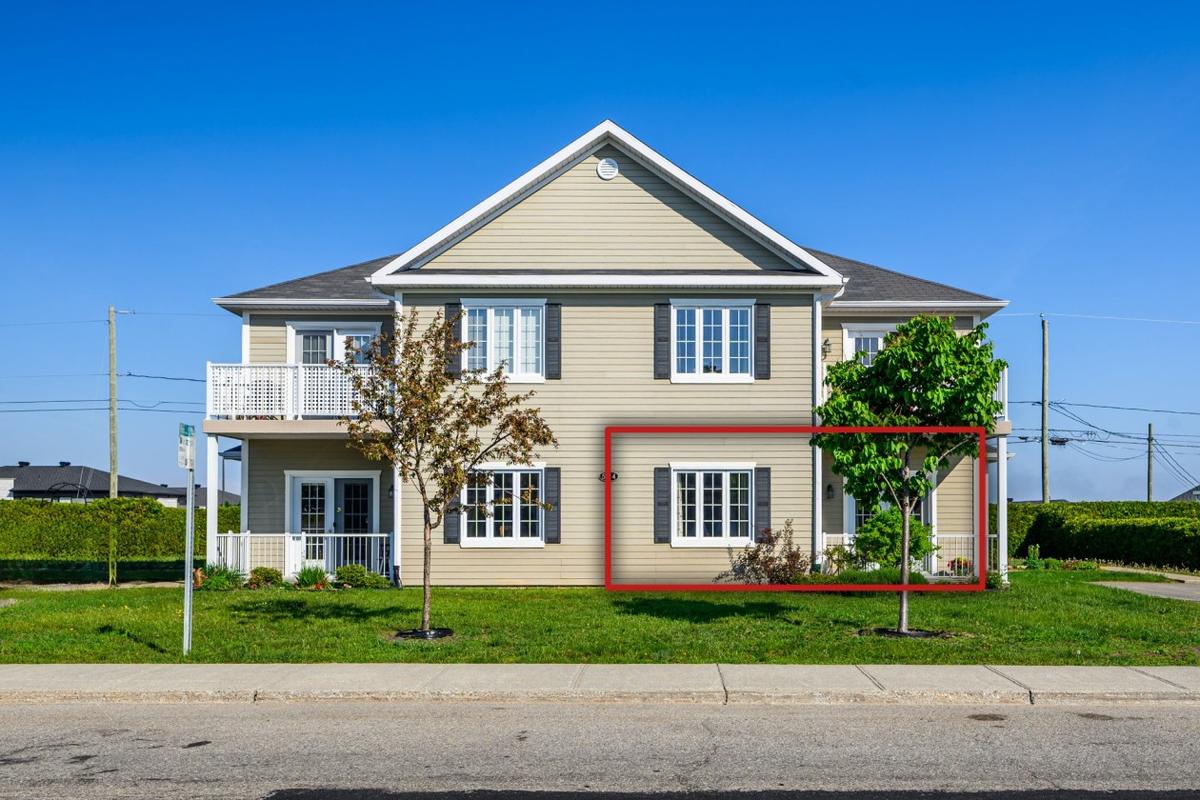 Façade du condo sur l'avenue Belzile