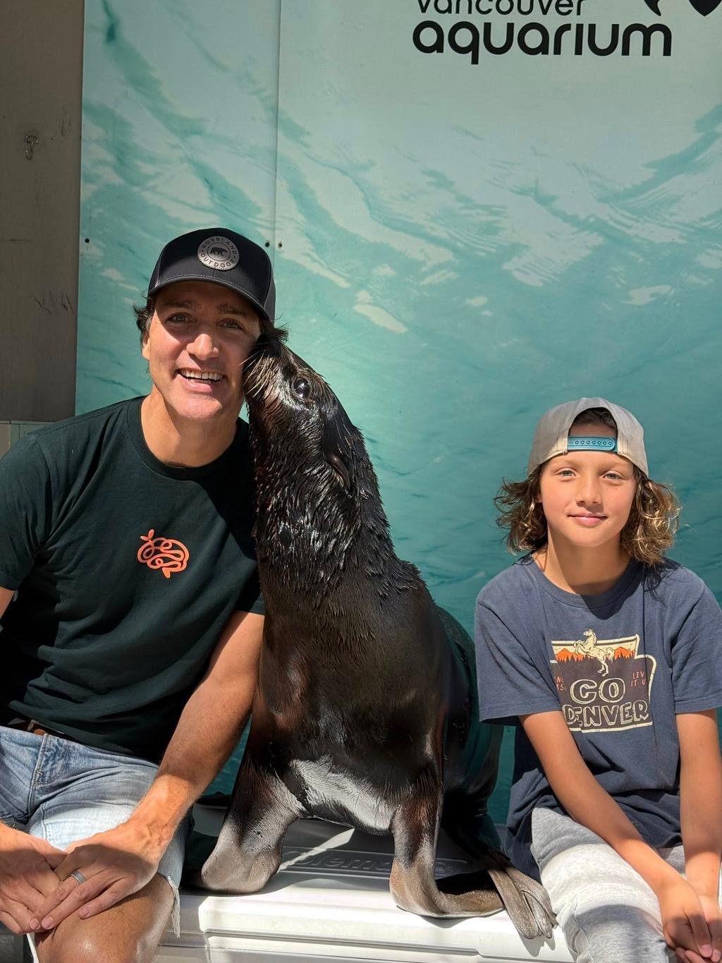 Justin Trudeau et son fils