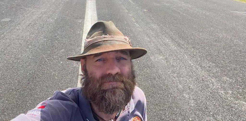 Thor Pedersen lors de son voyage à Tuvalu