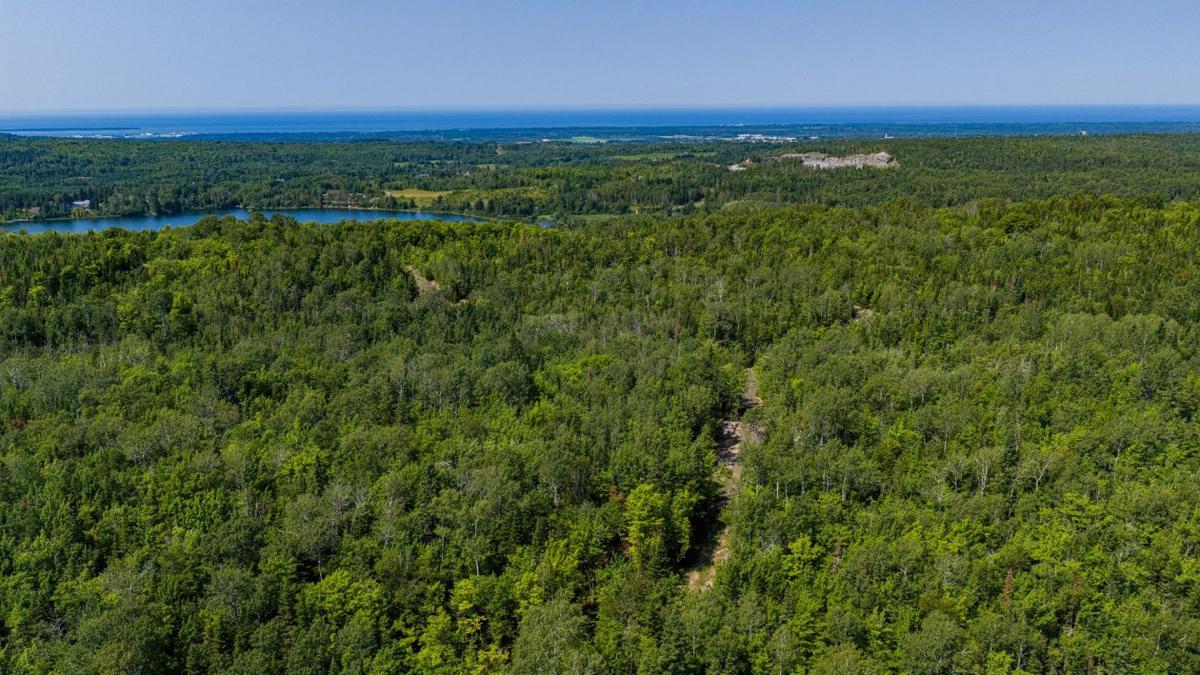 Le domaine vu du ciel, côté nord