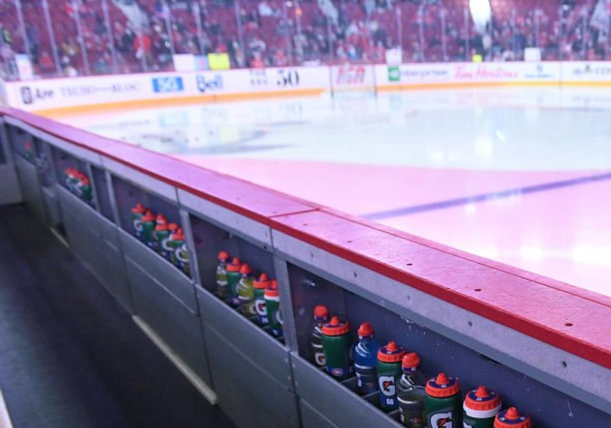 NHL bench. 