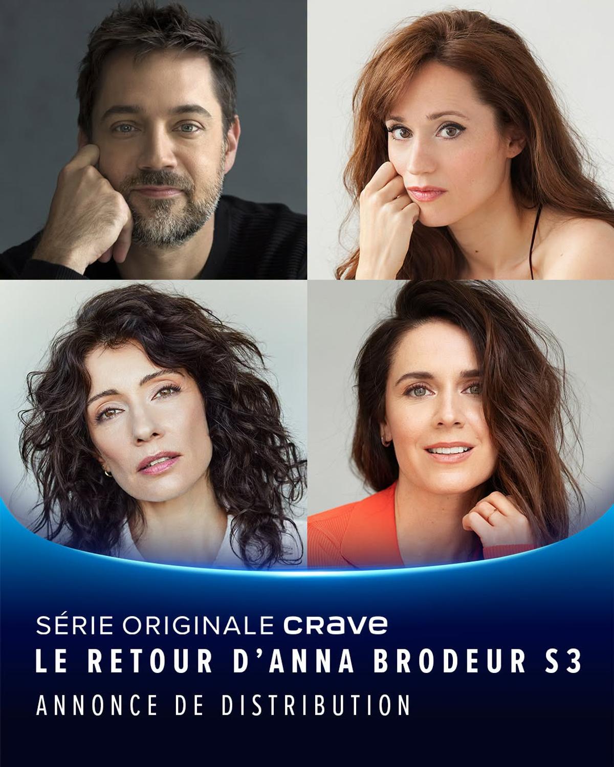 De nouveaux visages débarquent dans la 3e saison de Le retour d'Anna Brodeur / Fournie par Crave