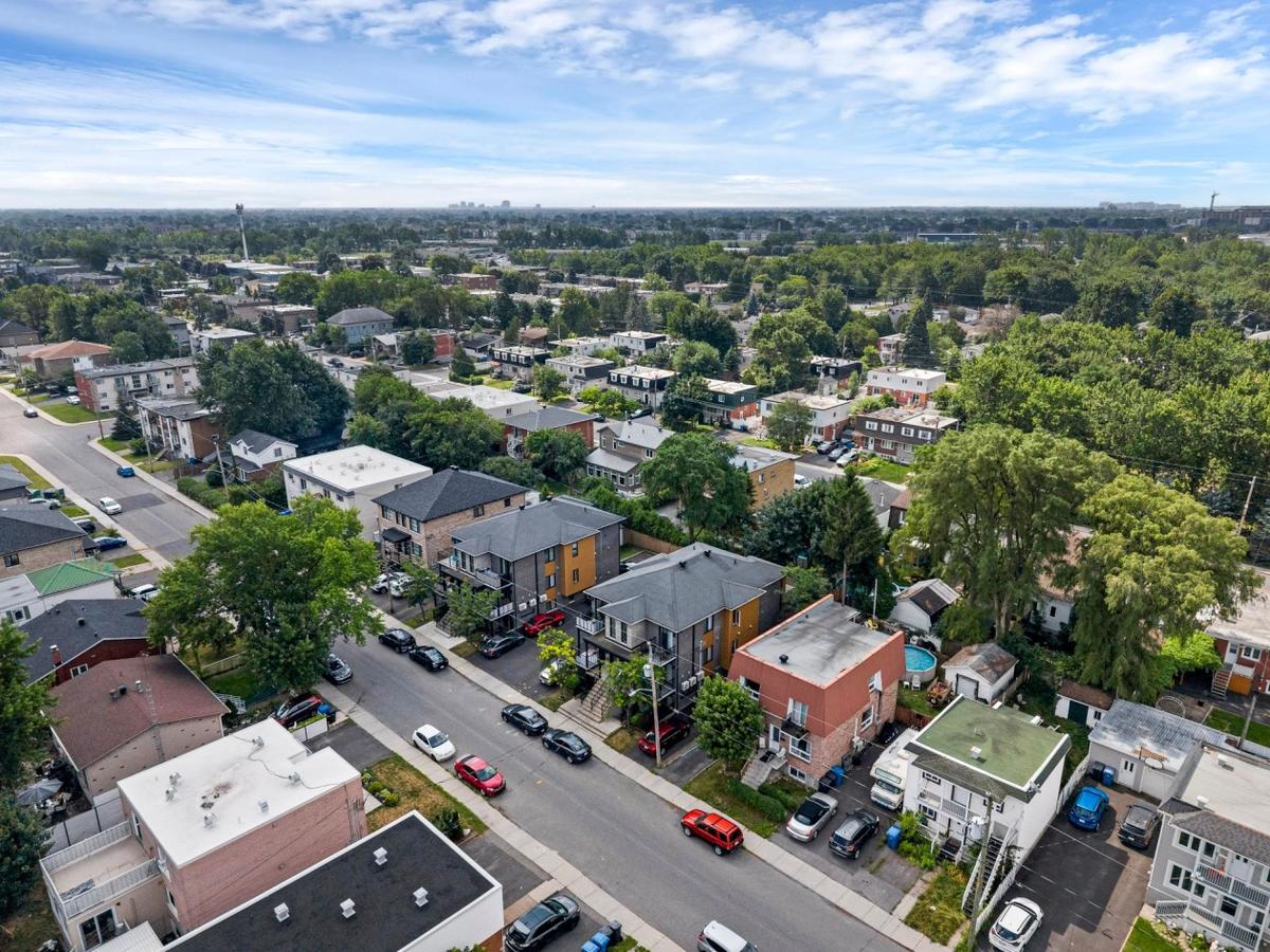 Vue aérienne du quartier
