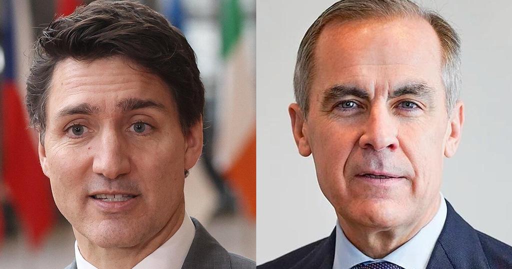 Justin Trudeau et Mark Carney