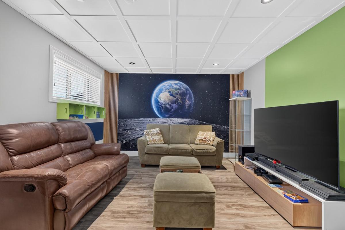 Salle familiale au sous-sol
