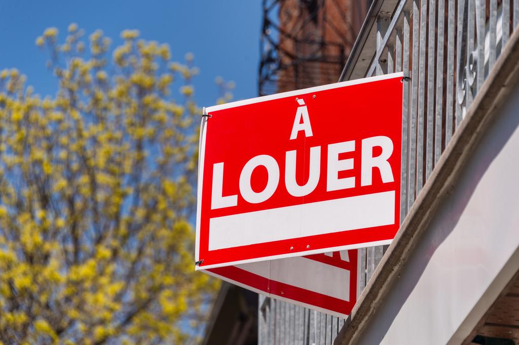 Affiche d'un appartement à louer au Québec