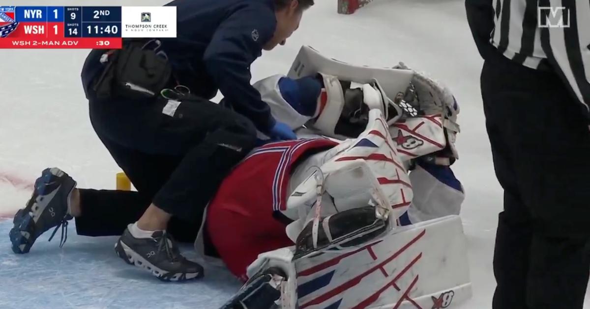 Igor Shesterskin getting injured.