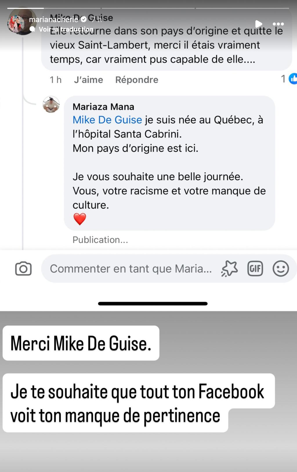 Mariana Mazza commentaire
