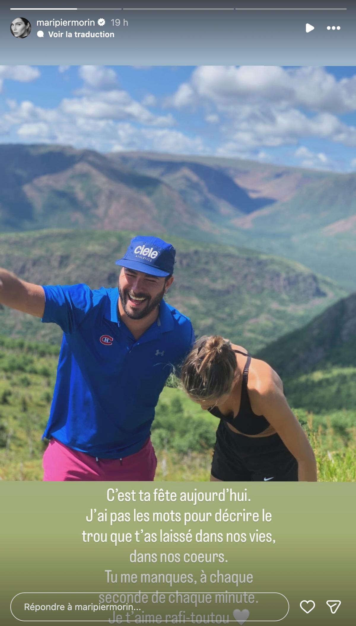 Maripier Morin et son frère