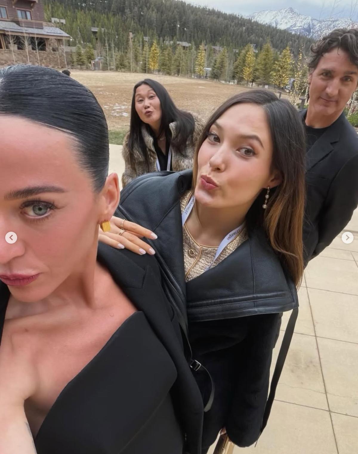 Katy Perry abec Justin Trudeau et Eileen Gu