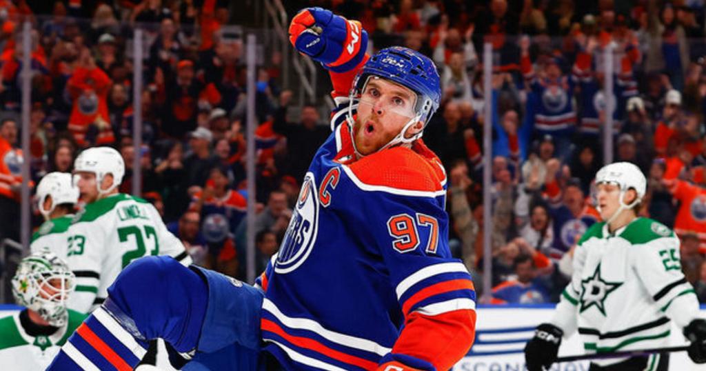 Connor McDavid-Cheer-Dallas Stars-Icon Sportswire-Getty