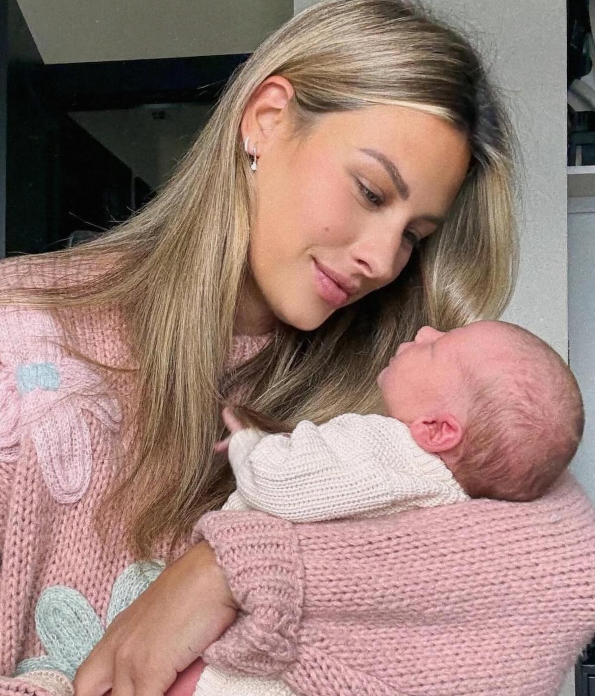 Alexandra de Simon et son bébé Vittoria