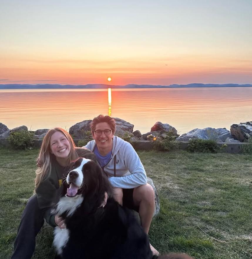 Marie-andrée Leblond et Yan England avec leur chien