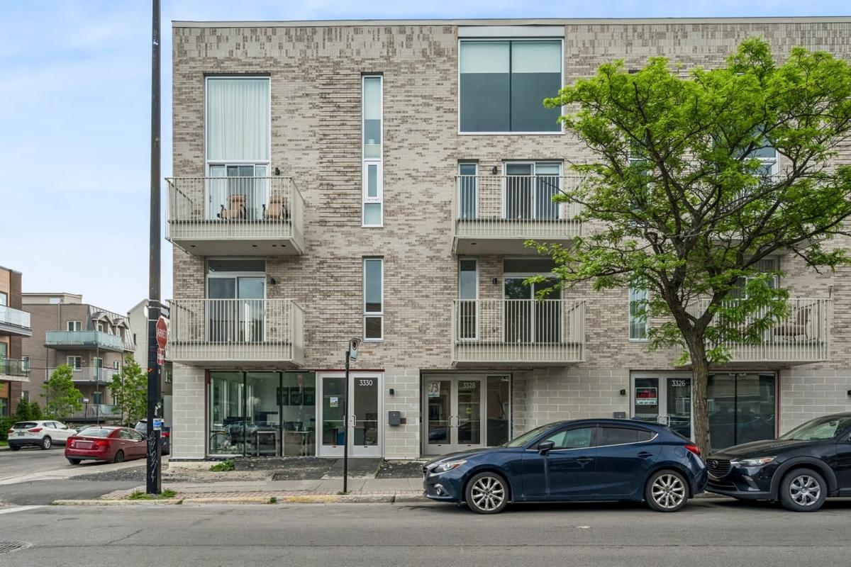 Vue extérieure de l'immeuble sur la rue Masson