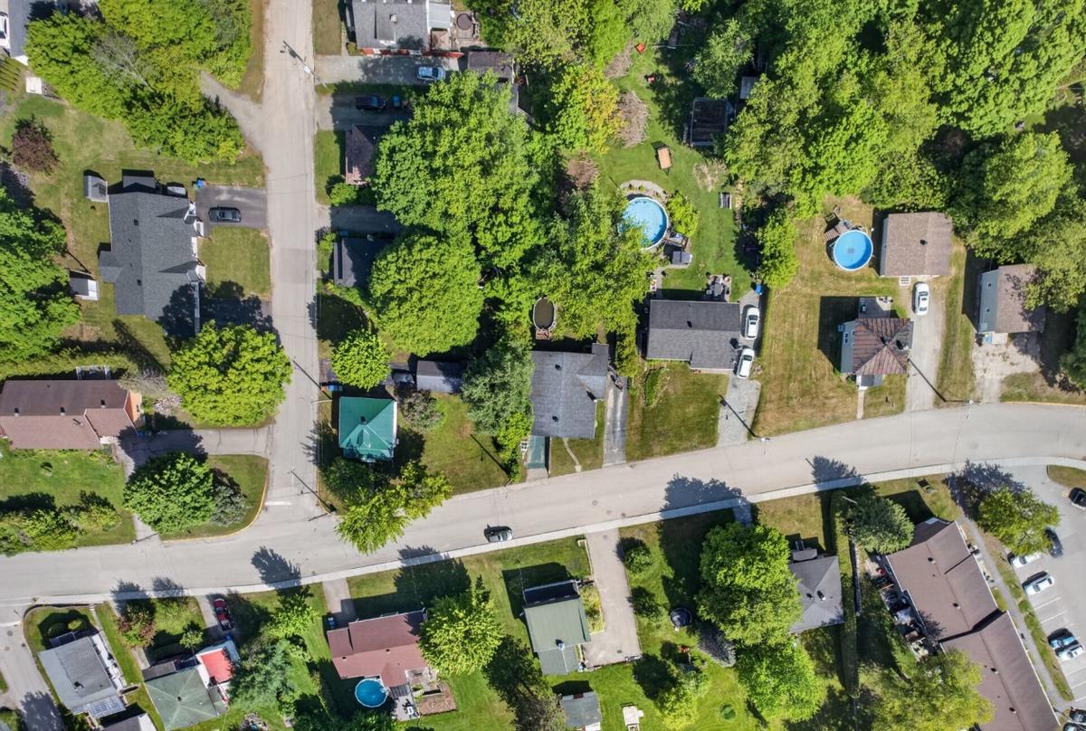 Vue aérienne de la propriété