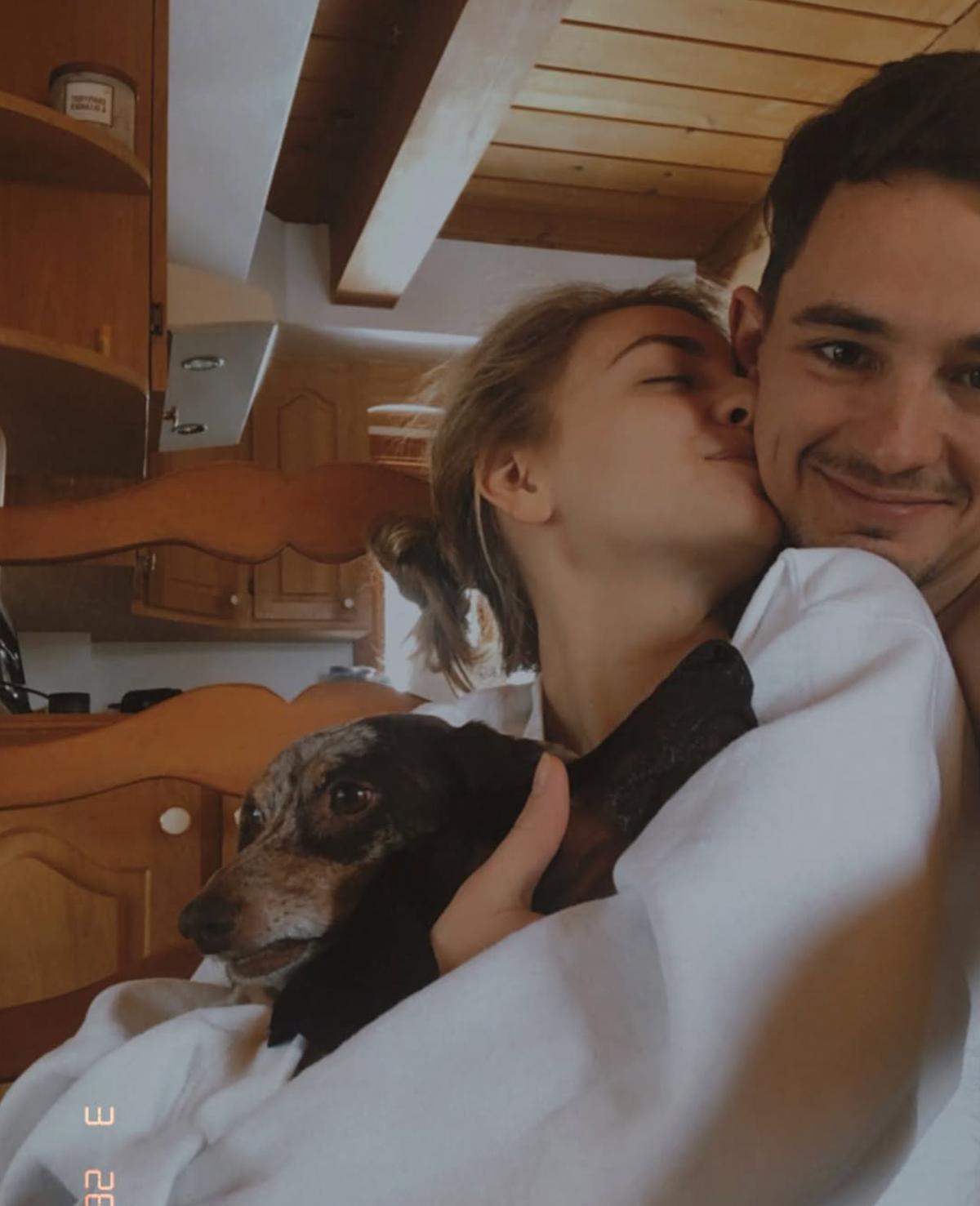 Ludivine Reding et son conjoint