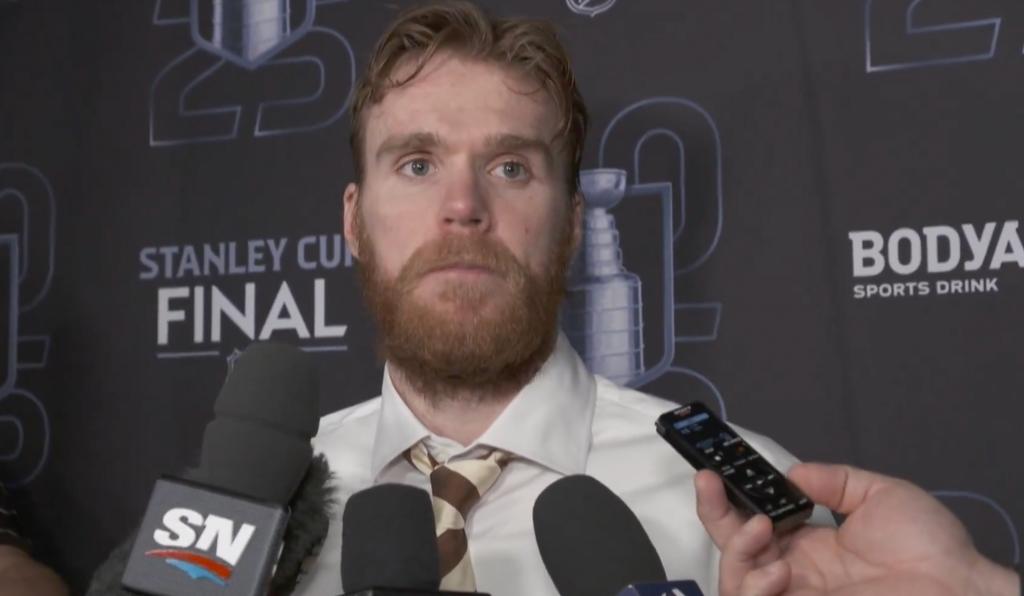 Connor McDavid, press conference after Game 6 of Stanley Cup Final. 