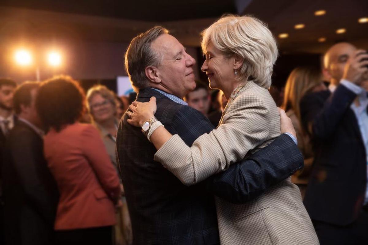 François Legault et Isabelle Brais