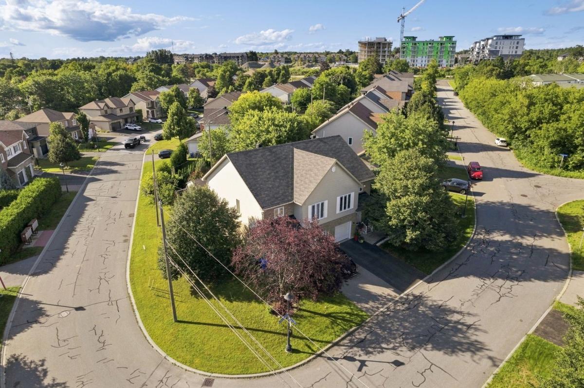 Vue aérienne du quartier