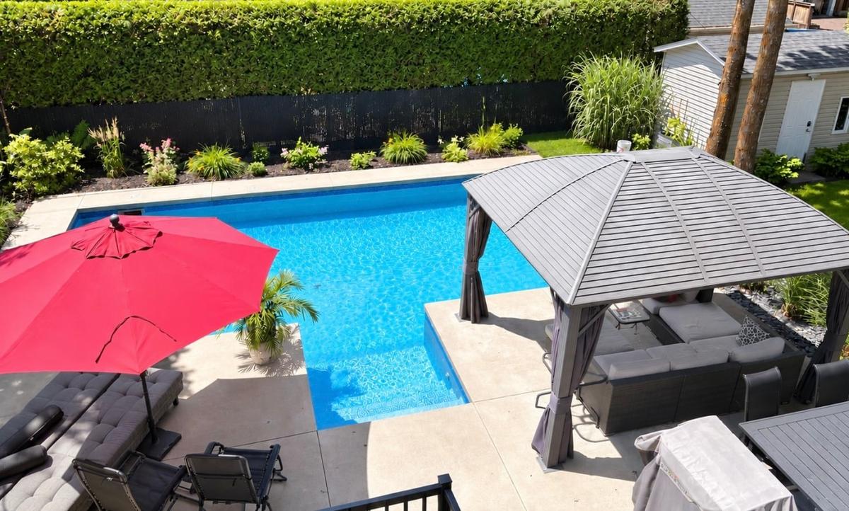 Gazebo et terrasse