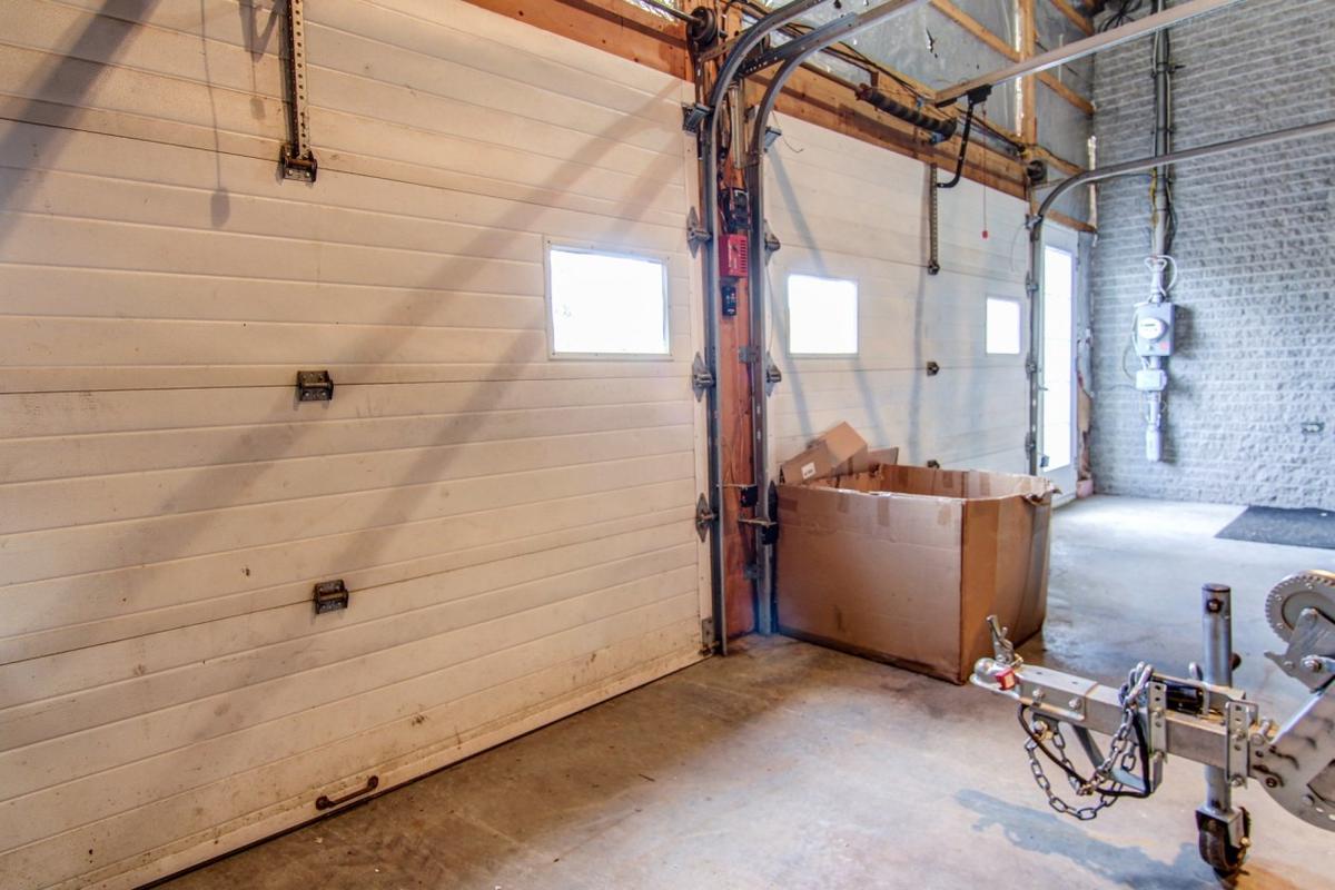 Le garage spacieux
