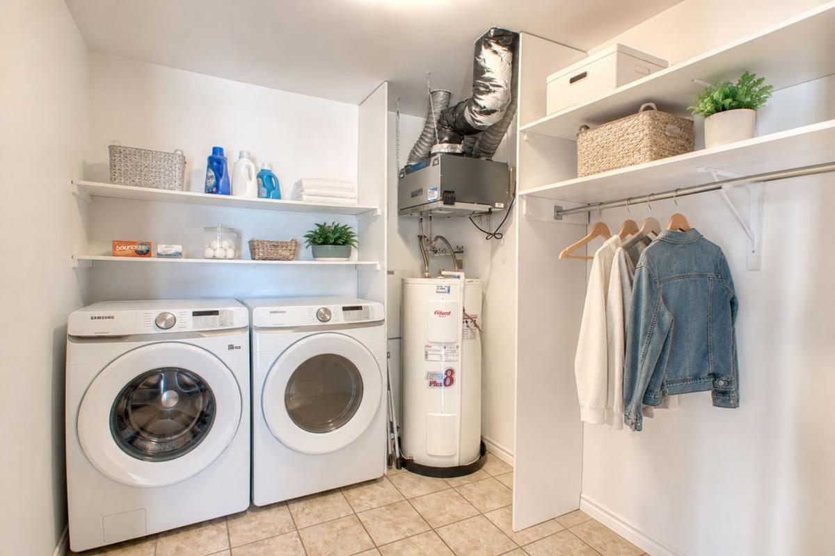 Salle de lavage intégrée