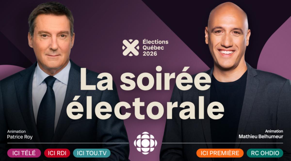 La soirée électorale à Radio-Canada