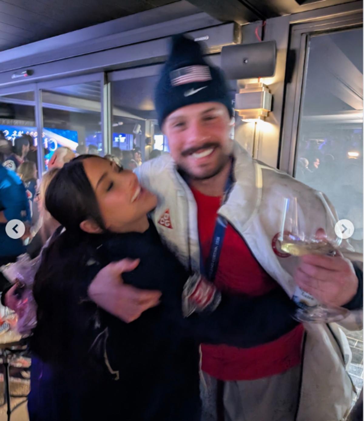 Auston Matthews and Vanessa Piunno 