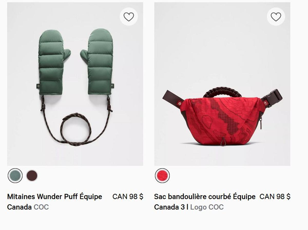 Capture d'écran - lululemon