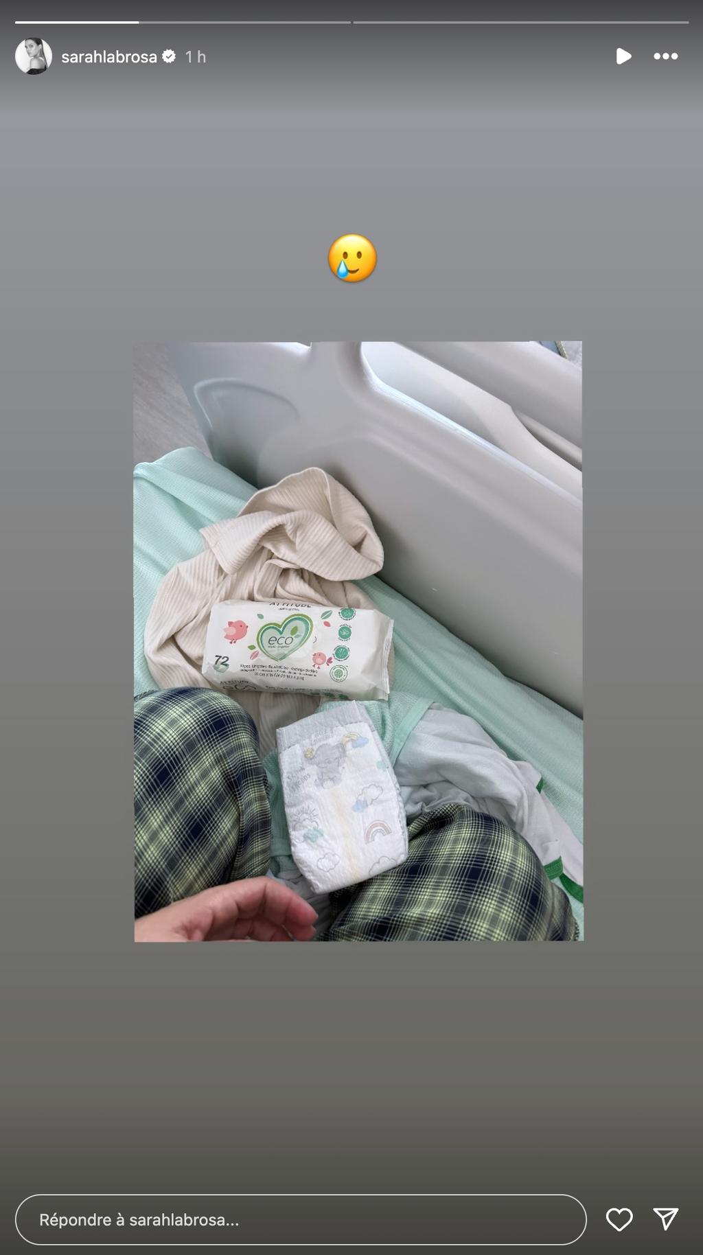 Sarah-Jeanne Labrosse accouche de son 3e enfant