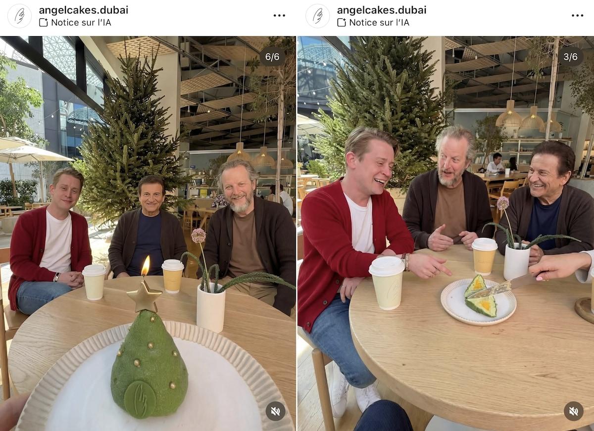 Image générée par l'IA des comédiens de Maman, j'ai raté l'avion