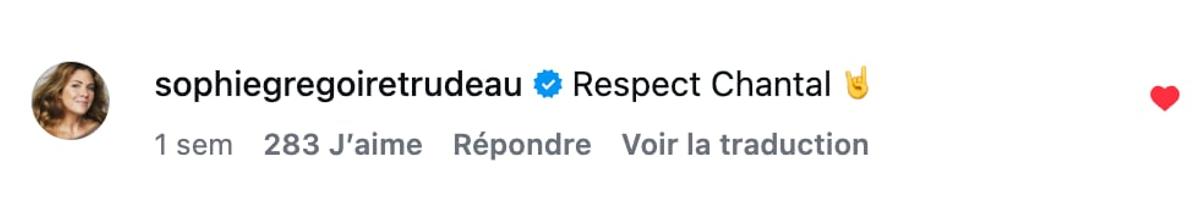 Commentaire de Sophie Grégoire