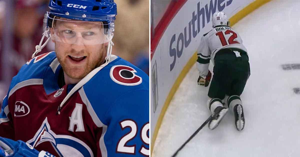 Nathan MacKinnon's questionable hit (Hockey Beast) 