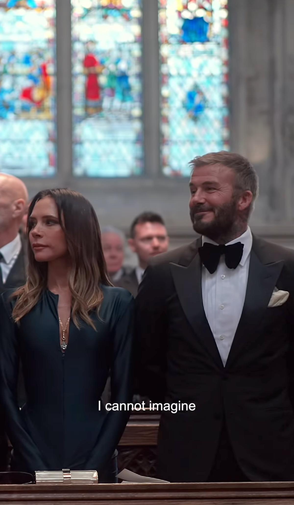 David et Victoria Beckham au mariage de HollyAnna Ramsay Peaty