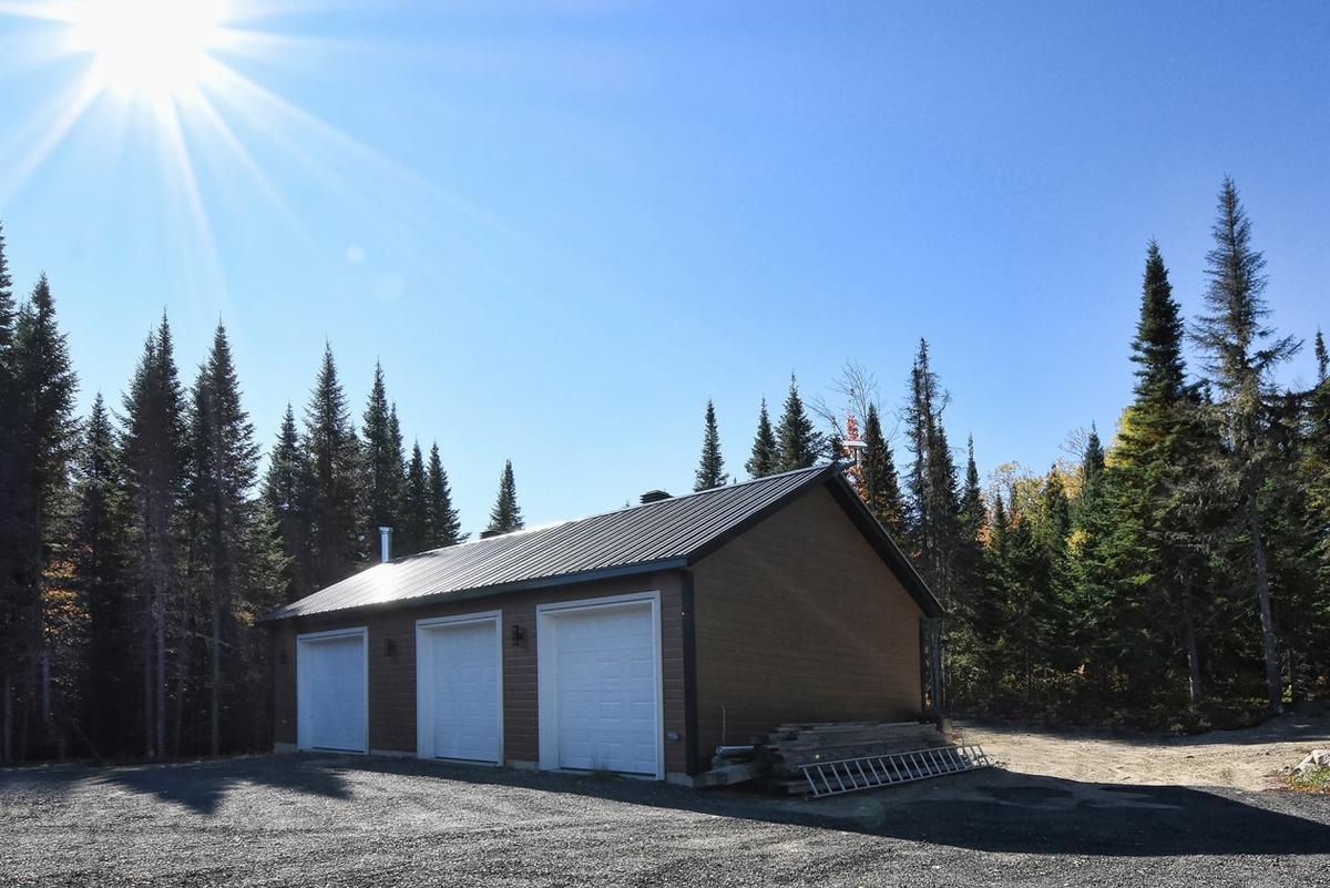 Le garage spacieux