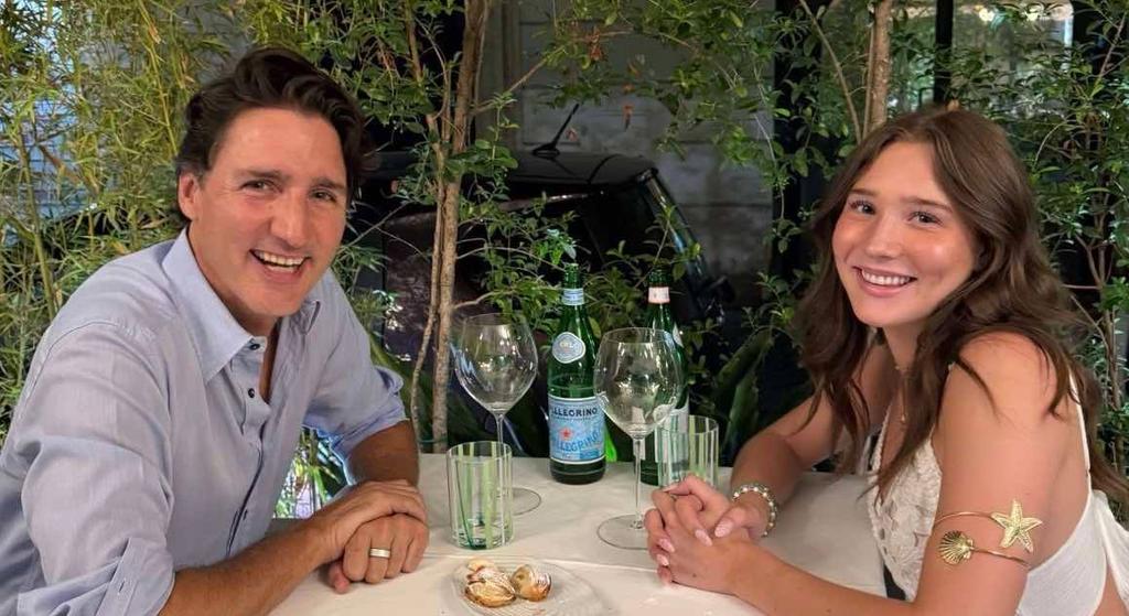 Justin Trudeau et sa fille