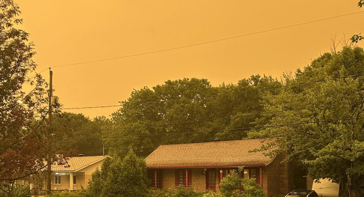 Ciel jaune au Québec
