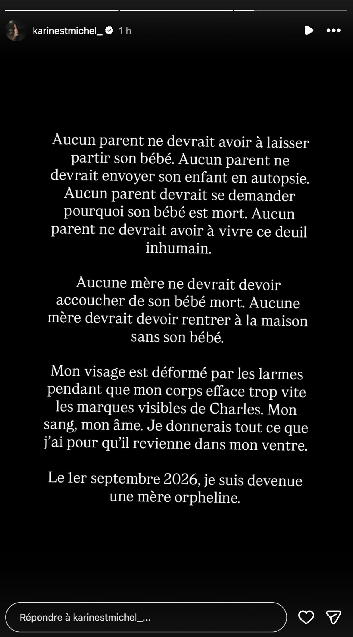 Karine St-Michel se confie après la perte de son bébé