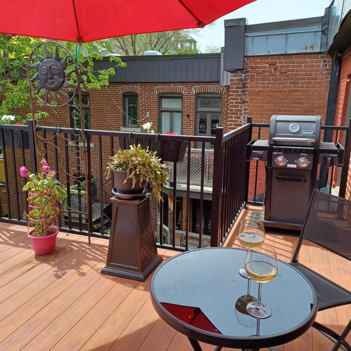 Terrasse et vue sur les toits