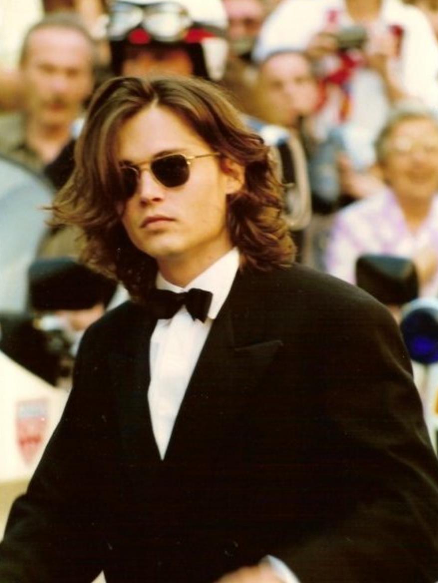 Johnny Depp au festival de Cannes en 1992