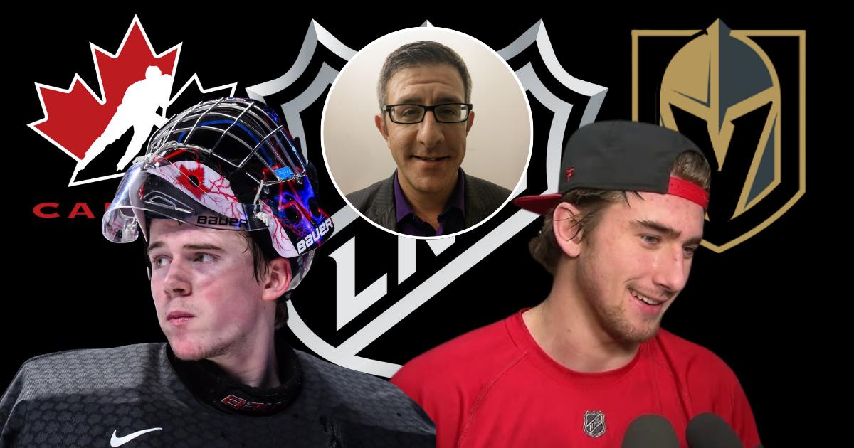 Carter Hart, Michael McLeod et Mark Lazerus