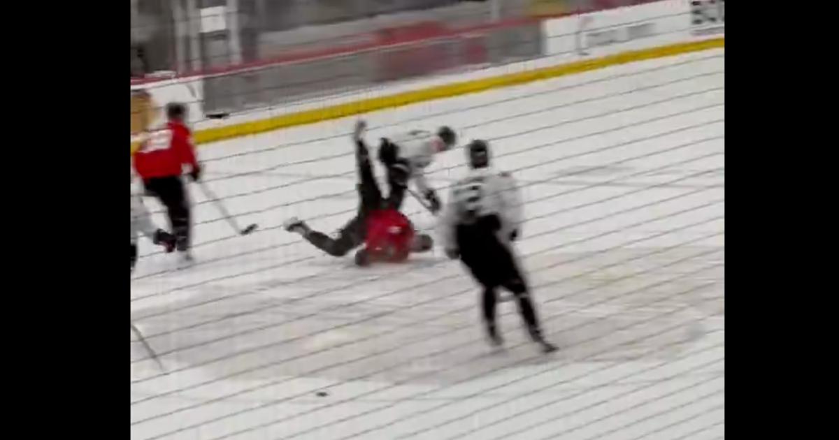 Hit on Ryan Donato. 