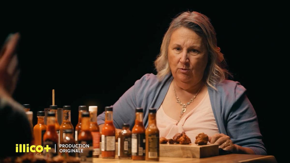 Marthe Laverdière à Hot Ones Québec