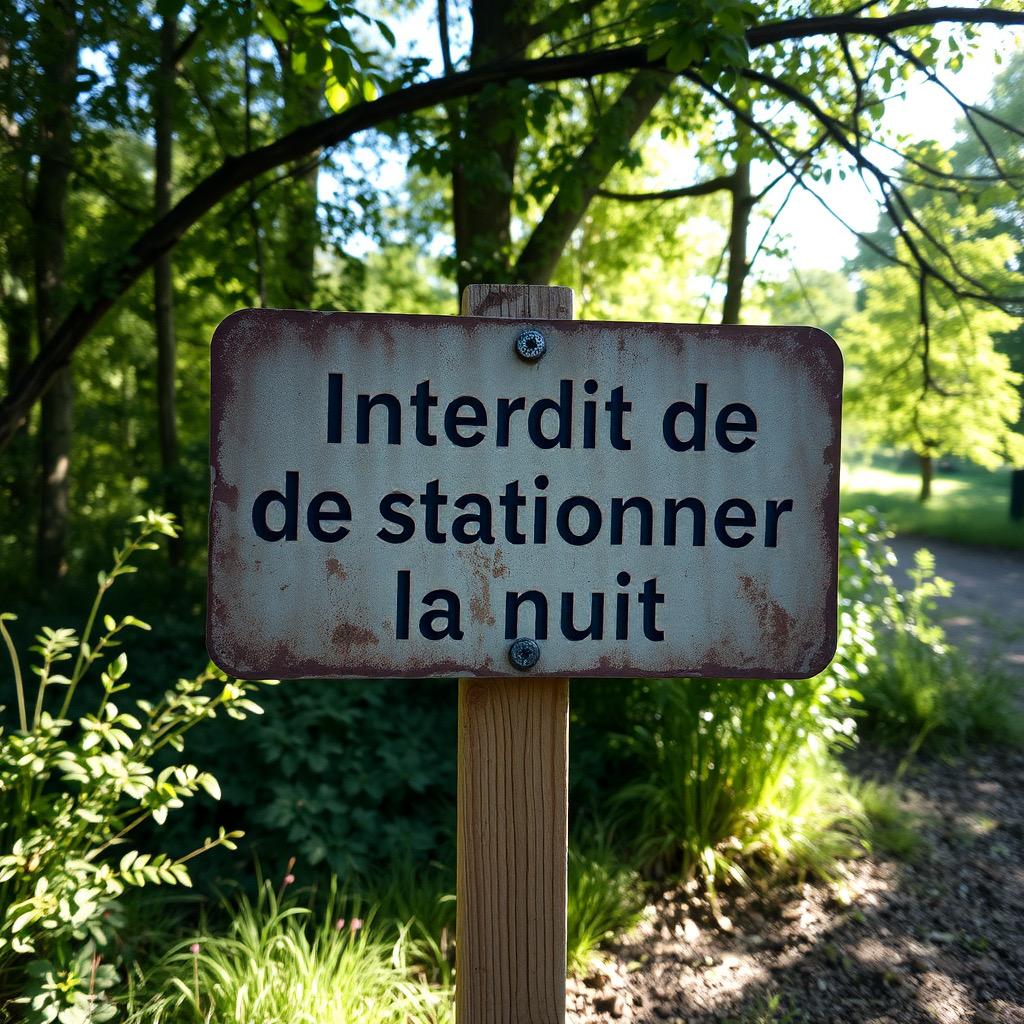 Pancarte interdit stationner